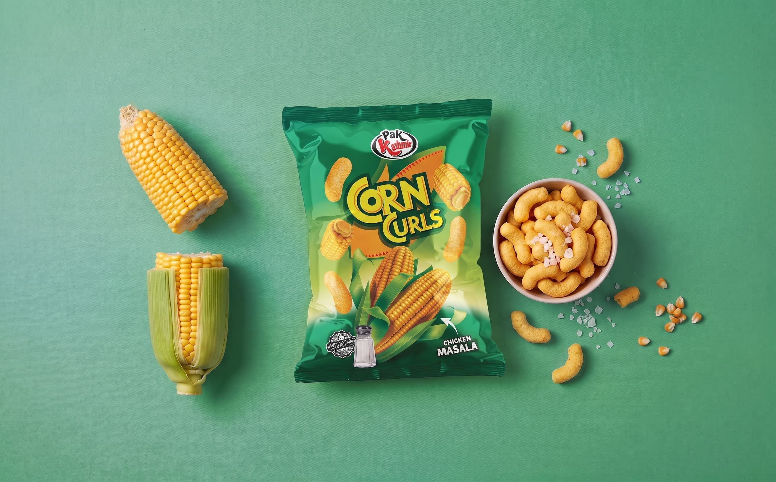 Corn Curls Chicken Masala